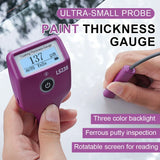 LS238 Digital Paint Thickness Gauge 0.0-3500μm Fe/Al Car Paint Coating Thickness Tester Small Probe High Precision