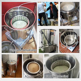 1100W Commercial Vegetable Dehydrator Machine 304 Stainless Steel Inner Basket Food Dehydrator for Food Industry Quick Dry 220V
