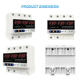 Multifunctional Microcontroller Based 3P Voltage Protector Digital Display Voltage Meter Adjustable Voltage Protective Device