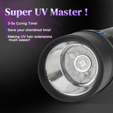 3-5s UV Lamp for Hair Extensions - 20g UV Glue, Bonding Remover & Anti-UV Shield