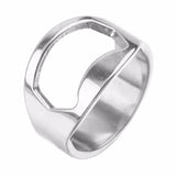 50pcs Stainless Steel Beer Bottle Opener Rings for Men Bartender Tools