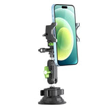 Universal Car Suction Cup Mount with Adjustable Metal Magic Arm Stand for GoPro/Insta360 & DJI Action & Action2 and Phones