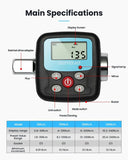 1/2" 1/4" 3/8" Digital Torque Wrench Adapter Precision Electronic Torque Tool Converter LCD Display for Automotive Home Repairs