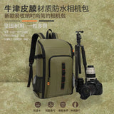 2026 New Waterproof Leather Photography Bag Outdoor Large Capacity Camera Bag Detachable Portable DSLR Backpack