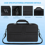 B27B Carrying Case For PS5 PRO Gaming Console Travel Storage Bag With Adjustable Shoulder Straps And Comfort Handle