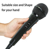 Handheld Wired Microphone Dynamic Vocal Mic with 6.35 Jack 6.56ft Cable and ON/Off Switch  for Speakers Karaoke Amp Mixer