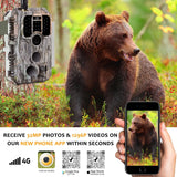 A390G 4G 32MP Cellular Trail Camera Traps, Night Vision, Cloud Free Mobile App, Easy to Use, Online View Image