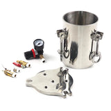 with Safety Regulating Valve Max Pressure 8Bar Stainless Steel Side Discharge Dispenser Pressure Tank 5L Fluid Dispensing Bucket