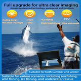Underwater Fishing Camera HD Screen 4.3 Inch Handheld LCD Ice Fishing Finder With Night Vision 30 Meter For Boat Sea Fishing