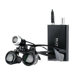 E Medicals Binoculars Eye loupe Glasses lab Loupe Led Head Light Lamp