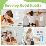 GW-Chore Chart Set For Kids Family Daily Planner Message Board With Slider For Classroom,Home Travel