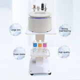 Beauty Salon Rolling Trolley Cart Storage 40 kg load Spa Equipment Stand 3 Tier Salon Table Wooden Shelf 360° Silent Wheels