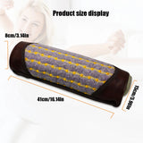 Amethyst Heating Pillow with Negative Ion Therapy - Natural Germanium Massager for Neck Back Pain Relief, Stress Relief and Deep