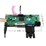 12.1 inch 800x600 4:3 IPS LCD Screen and VGA DVI Audio Controller Board