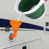 RV Water Funnel Filler Filler Funnel Folding Oil Funnel Filling Oil Change Accessories For Car SUV Motorhome Caravan Campervan