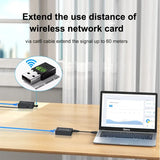 Real 2 Port USB 2.0 Rj45 Ethernet Extender Hub Adapter Over Cat5e Cat6 Network Cable 100m for Webcam Camera Mouse Printer U Disk