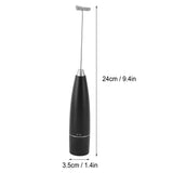 Handheld Electric Frother Mini Foam Maker for Drinks Eggs Seasonings Battery Powered Kitchen Appliance