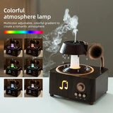 250ml Rotating Raindrop Air Humidifier Colorful Ambient Lighting Humidifier Aromatherapy Spray Diffuser with Remote Control