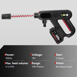 200Bar Brushless High Pressure Car Washer Gun 6 in 1 Electric Garden Washing Water Wash Spray Gun