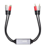 2Way RCA Audio Isolator RCA Audio Current Noise Eliminator RCA Audio Noise Filter Audio Signal Noise Reducer