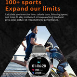 H89 Outdoor Sports Smartwatch Heart Rate Monitoring Bluetooth Calls 1.46 Inch AMOLED Blood Oxygen Health Monitor
