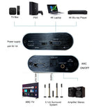 4K 5.1CH HDR HDMI ARC Audio Extractor HDMI To Optical Toslink SPDIF 3.5mm AUX Stereo Audio Converter for PS5 Xbox TV Speaker