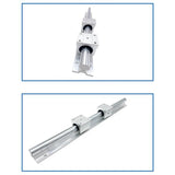 -Linear Rails And Bearings,1Pcs Linear Guide Rail 500Mm +2Pcs Linear Bearing 12Mm Slide Blocks SBR12UU