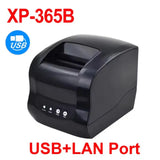 XP-365B Thermal Receipts Printer USB LAN Link Computer/BT Smartphone/ RJ12 Cashregister Port Support Switch Mode Receipt/Label