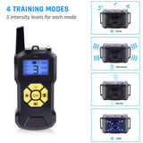 Humane Dog Training Collar, Spray Vibration Beep with LED Light, 2600 ft Range Remote Control Rechargeable Harmless T500-3