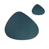 Placemat Table Mat  PU Leather Waterproof Heat Insulation Non-Slip Placemat Soft  Washable Bowl Coaster