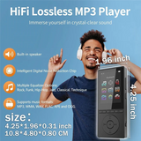 32GB MP3 Player For Sports Runners With Bluetooth, Hifi Sound Music Player, Built-In HD Speaker Voice Recorder Radio