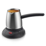 500ml Stainless Steel Electric Turkish Coffee Maker Pot with Long Removable Handle for Tea And Milk