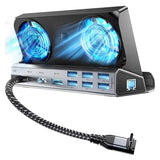 USB C Docking Station for Steam Deck to HDTV 4K60Hz RJ45 PD100W Dock for Asus ROG Ally Nintendo Switch MacBook PC