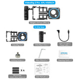 APEXEL Portable Cell Phone Clip Magnifier Jig Multifunctional Anti-shake Bluetooth Handle Lens Clip Kit for Outdoor Live Photo