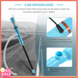 Exclusive New Car Charging Liquid Delivery Pump Hand Pump Liquid Transfer Water Gas Tool Gasoline Fuel Portable Car Siphon Hose