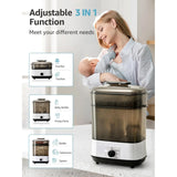 Baby Bottle Steamer, 2-in-1 Bottle Steamer and Dryer, Easy One-Dial Control Electric Steam Bottle Dryer for Baby Bottles TOOL