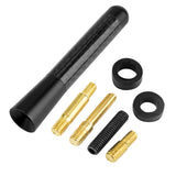Universal Car Short Antenna 3 Inch(8CM) Carbon Fiber Pattern Aluminum Alloy Short Antenna Fits Automotive Tuning