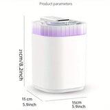3L Ultrasonic Air Humidifier Cool Mist Humidifier with Night Light and Three Nozzles Quiet USB Aromatic Humidifier for Home