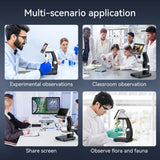 1000X 4.3" LCD Digital Microscope 1080P Coin Microscopio 8 LED Lights USB Magnifier Soldering Repair Video Microscope for Coin