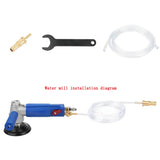 Pneumatic Water Mill Professional Pneumatic Water Sander Air Wet Polishing Machine 4300RPM 3 Inch Water Injection