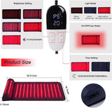 Red Light Therapy Mat with 3D Neck Support - Far Infrared Heating Pad for Full Body Pain Relief, Muscle Recovery & Relaxation -