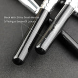 Popular Eco Friendly 15piece Kabuki Black Competitive Professional Makeup Brush Set with Case