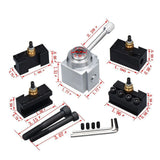 Post Holder Tool Post Holder Lathe Tool Holder Set of Aluminum Alloy  Mini Lathe Tool Post and Holder Kit Lathe Tool