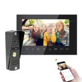 New WiFi Smart Video Intercom with 1080P Camera 7Inch Touch Button Screen Video Doorbell APP Unlock Tuya Video mini Camera metal