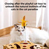 New Flexible Combination Cats Toy Features Track 3 Balls Teaser Wand Playing