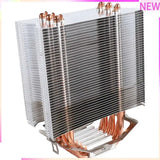 B27B 3X Fanless CPU Cooler 12Cm Fan 6 Copper Heatpipes Fanless Cooling Radiator For LGA 1150/1151/1155/1156/775 AMD