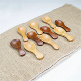30pcs Small Wooden Spoons Mini Teaspoons for Spice Honey