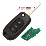 Car 3 Buttons Folding Remote Control Key For Renault Megane 3 PCF7961M 4A Chip 433Mhz HU56R Key Blade