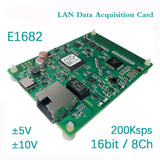 Ethernet Data Acquisition Card 16Bit/8Ch 200Ksps ±5V/±10 Parallel Sampling E1682
