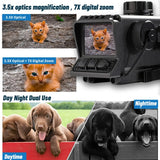 MS32 Night Vision Scope Rifle Scope for Hunting with IR850 Illuminator MOA Recording Range Finder Infrared Tactical Monocular